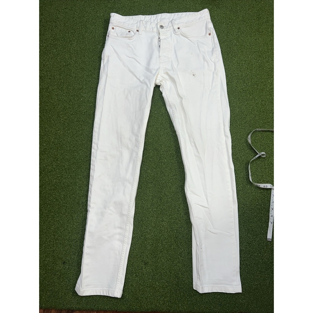 Buck Mason Jeans Mens Size 31x34 Denim White Button Fly Ford Standard